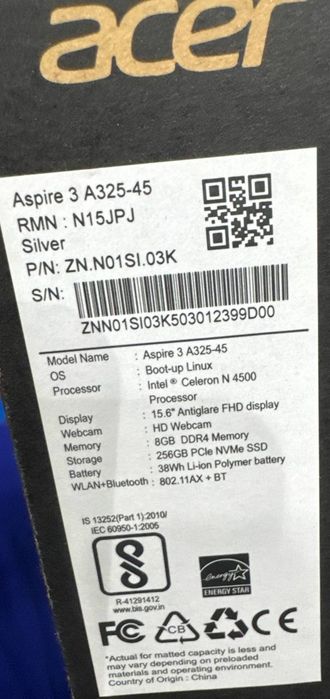 Ноутбук ACER почти новый