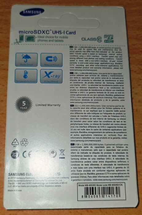Samsung EVO Plus 1TB MicroSDXC Micro SD Class 10 UHS-I U3 HD 4K Memory Card с безплатна доставка до Speedy автомат