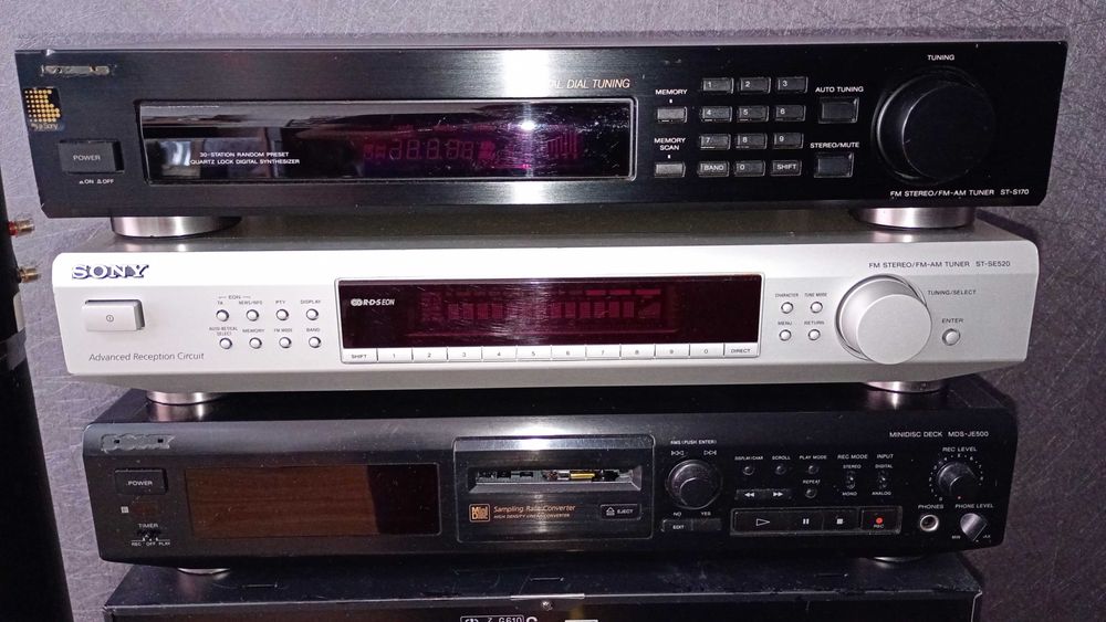 ОБЩА ЦЕНА Sony minidisc тунер мини диск tuner сони минидиск mini disc за ремонт!