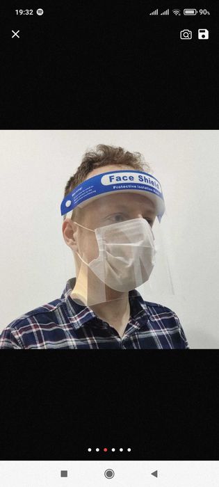 Viziera viziere de protectie transparenta bucatarie spital anti-stropi