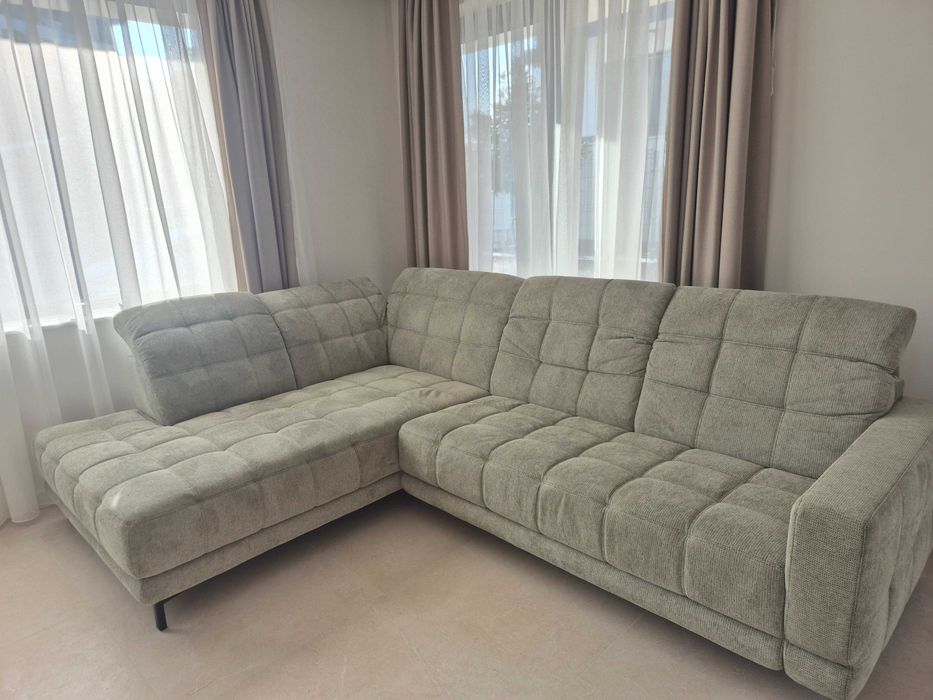 Гаранционна холна гарнитура / диван  ЕСБЕРГ с подвижна ел. лежанка