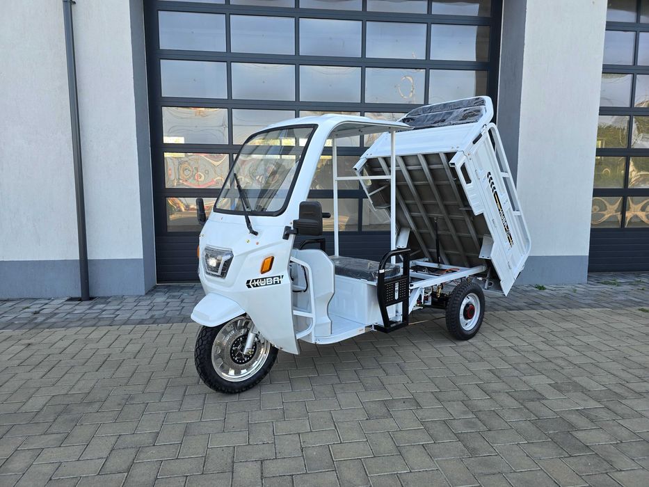 Triciclu cargo cu semicabina KUBA GL35000 full electric