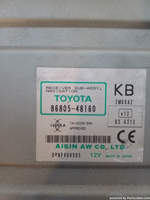 Navigatie GPS LEXUS CT (ZWA10_) [ 2010 - > ] OEM 8680548160