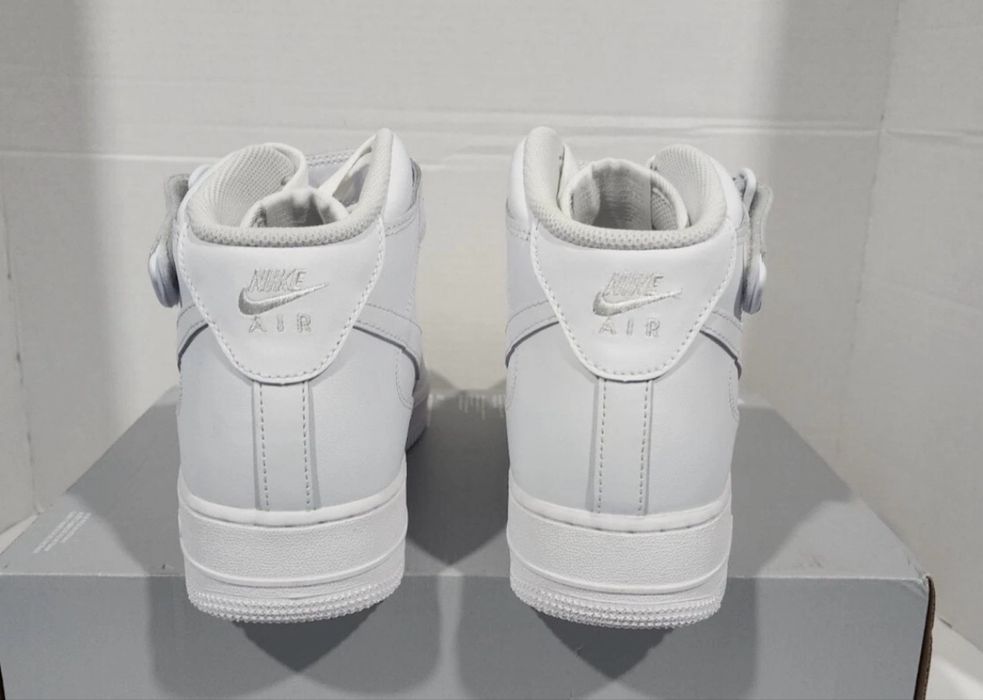 Adidasi Nike Air Force 1 Mid Triple White