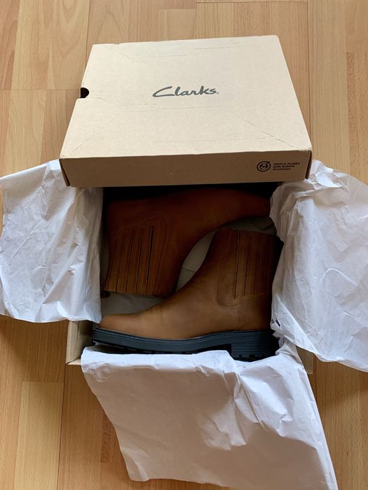 Кожени боти Clarks, номер 40
