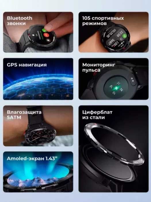 Mibro GS Pro — стиль, мощь и выносливость в одних часах!