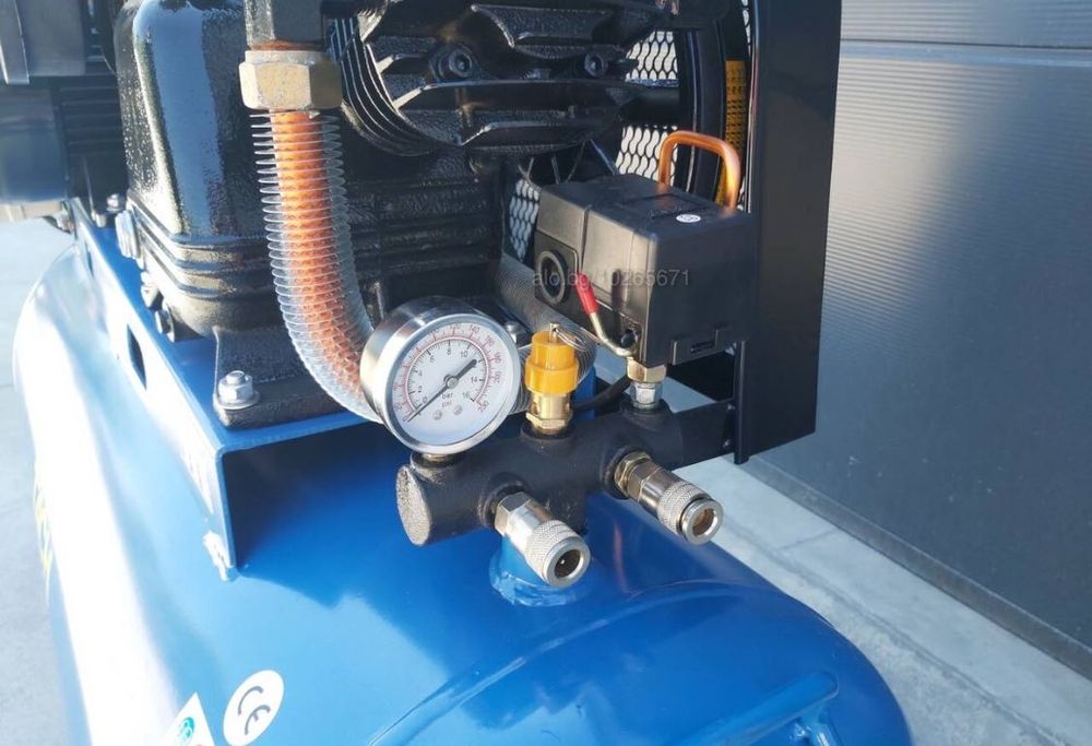 Компресор за въздух 200 литра трифазен, 12бара, 5.5KW, 7,5 hp