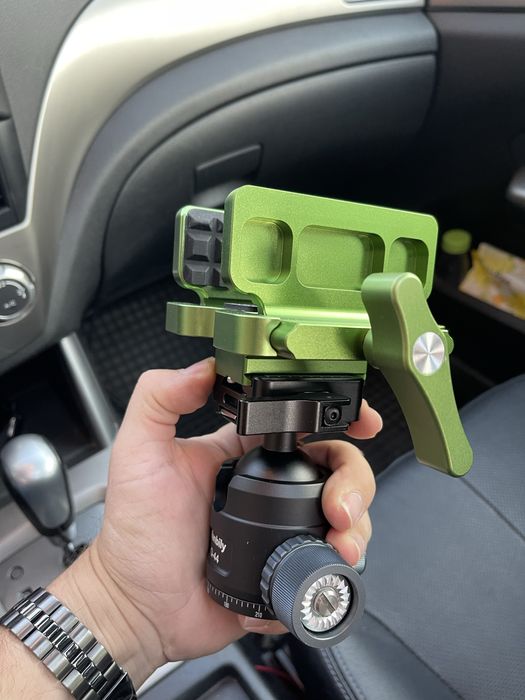 Глава за трипод Manbily с алуминиева пристягаща глава за стрелба/лов