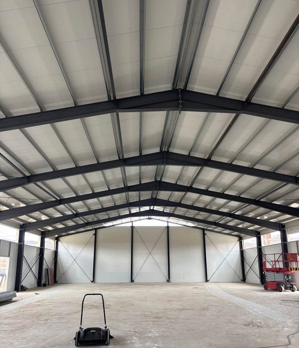 Vand Hale metalice pe structuri metalice pe bază de surub(demontabile)