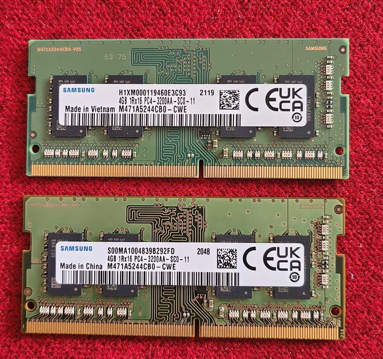 Memorie laptop 8 GB DDR4