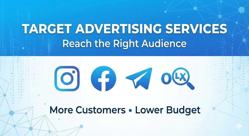 TARGET REKLAMA XIZMATLARI | Instgram • Facebok • Telegram Ads • Olx