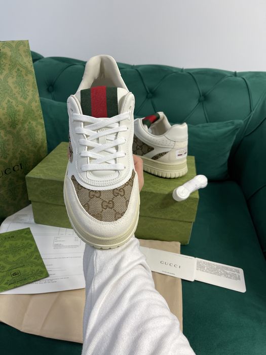 Adidasi Gucci piele naturala Full Box colectie noua