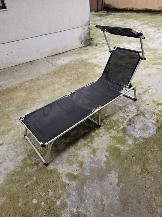 Голям Шезлонг със сенник