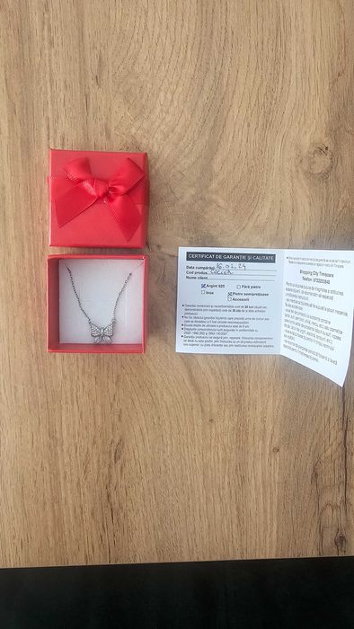 Lantisor argint 925 cu pandativ fluture