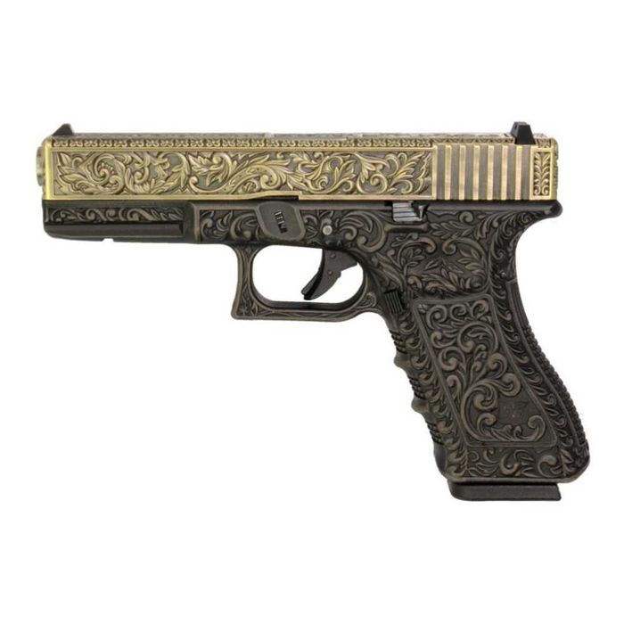 Pistol Glock 17  blowback METAL slide marca WE Green GAS