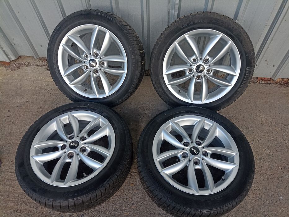4 jante originale Mini R17 echipate de iarna Continental 205/55 R17