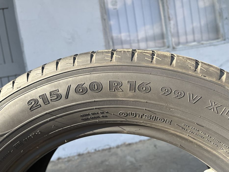 2 бр. летни гуми 215/60/16 Nokian DOT 1911 4,5/5,5 mm