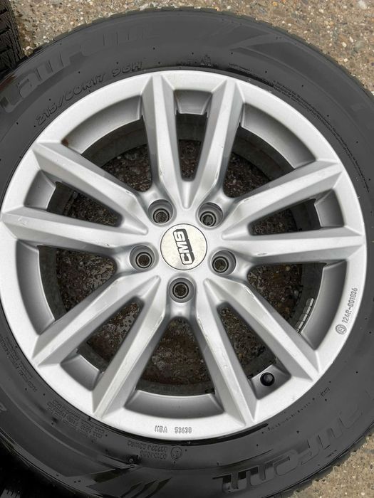 Jante aliaj R17 5x112 Audi Vw Skoda Seat anvelope de iarna 215 60 R17