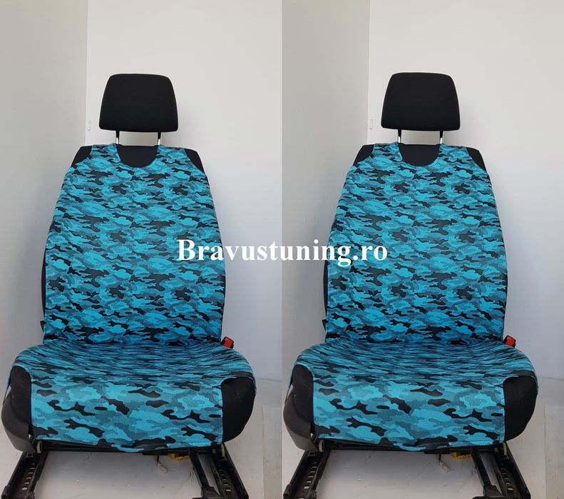 Huse scaun auto maieu Negru 2 buc/set