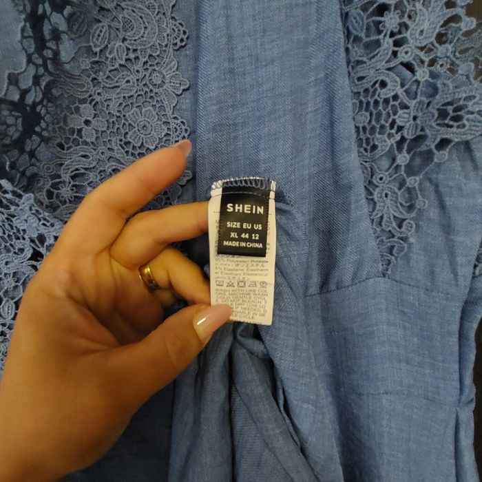 Rochiță dantela bleu Shein mar xl 44