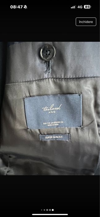 Costum super slim MNG  EU 50 / 42