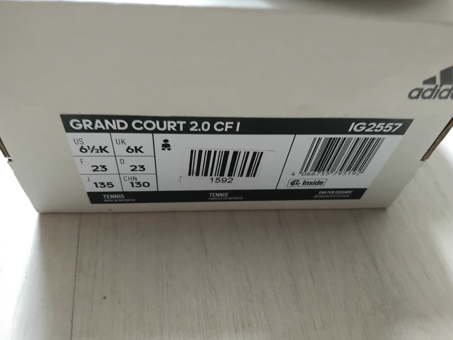 Маратонки Адидас grand court 2.0 cf - 23 номер