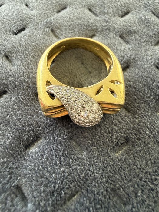 Inel aur 18k cu diamante