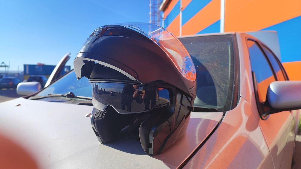 Шлем модуляр. Черный матовый