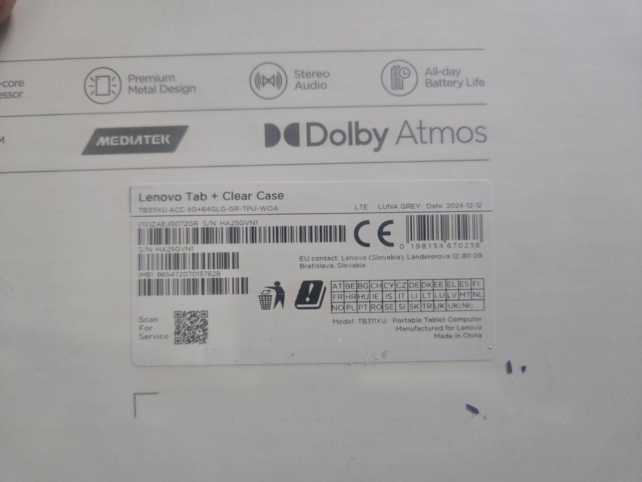 Tableta lenovo tb311xu