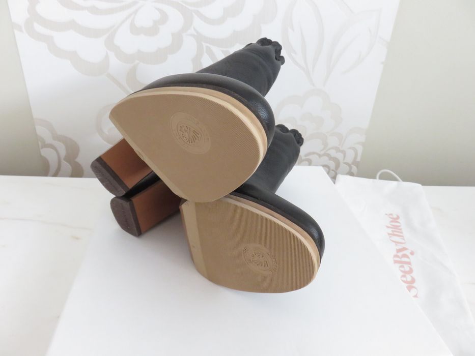 Кожени боти/ботуши See By Chloe, 38,5 - 39