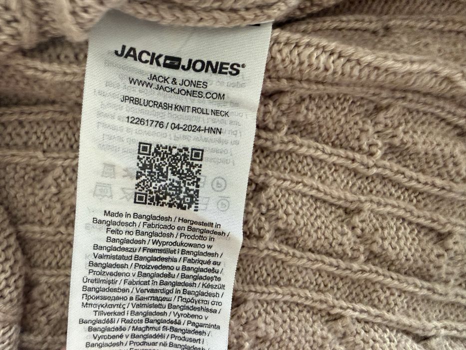 Jack & Jones Cable Knit Turtle Neck Jumper  мъжко поло - L
