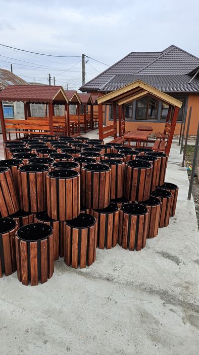 Banca parc/curte cu 8 rigle