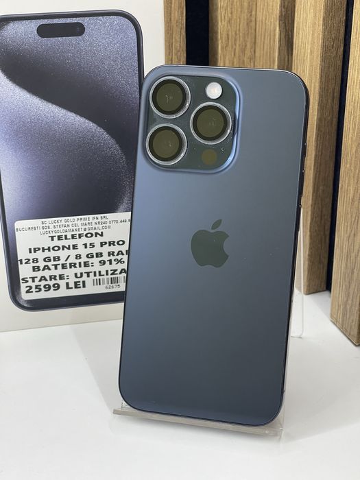 Iphone 15 Pro 128Gb 91% baterie Garantie/Factura #62675