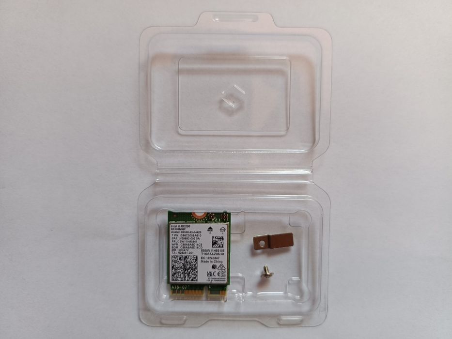 Placă Wireless NICGIGA Wi-Fi 7 - Intel BE200 NGW interfață M.2/NGFF 2230 Bluetooth 5.4 Tri-Band 2,4/5/6 GHz viteză 8,8 Gbps - NOU