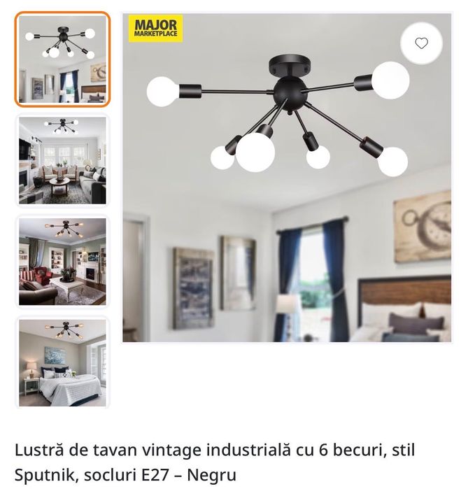 Vand lustre/aplici de tavan
