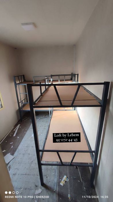 Кровать Двухяърусное  двухярусное железное кроват ikki qavatli krovat