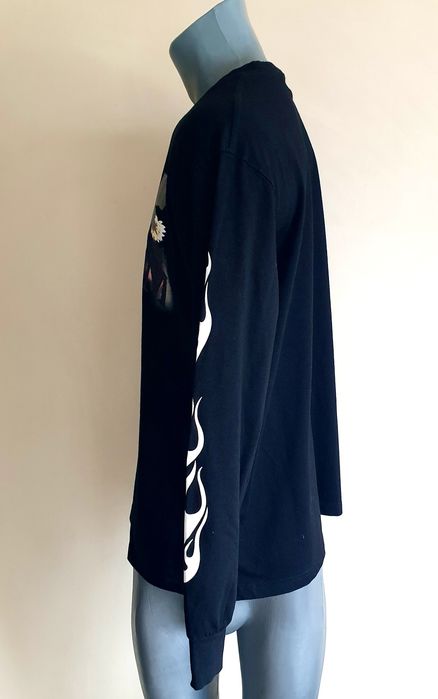 Palm Angels Flame Black Eagle  Italy L НОВО ОРИГИНАЛ Мъж Памучна Блуз