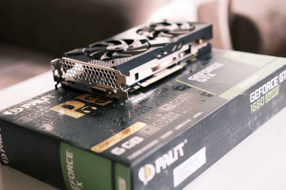PALIT - Geforce GTX 1660 Super OC 6gb, 192 bit [Състояние: Като ново]