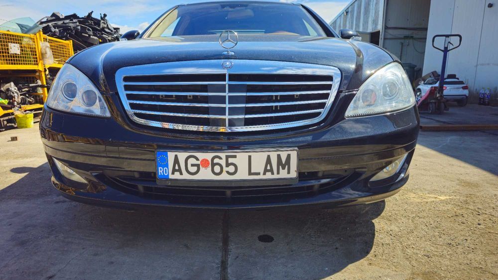 plafon interior piele alcantara bej Mercedes S class W221 S320 S500