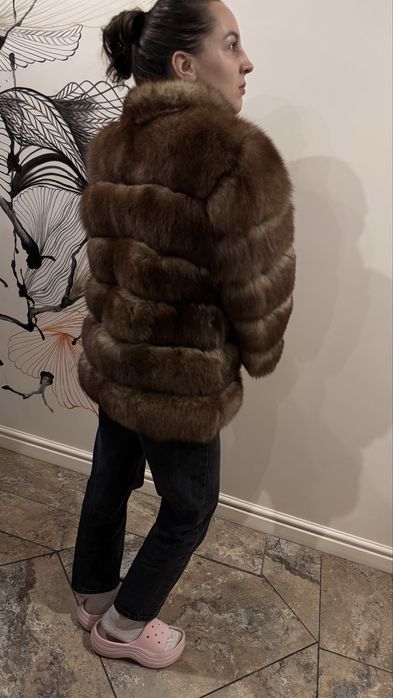Шуба жилет песцовая