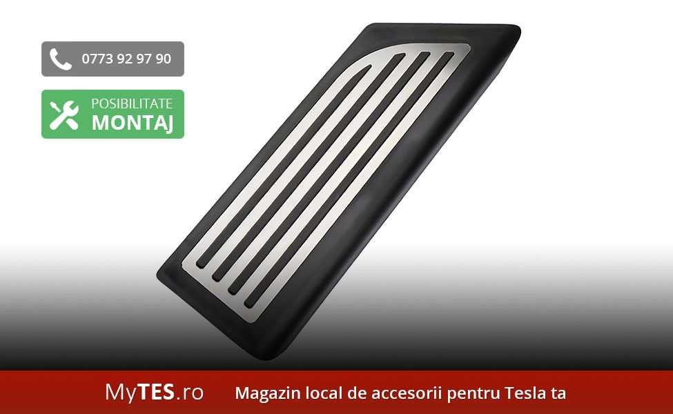 Ornament / protectie inox podea footrest (2 modele) - Tesla Model 3/Y
