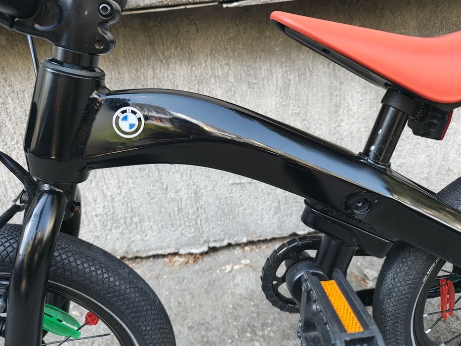 Bicicletă copii BMW Kidsbike 14 Zoll 2 in 1 negru model 2021
