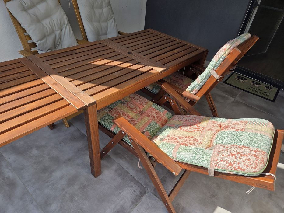 Set mobilier terasa masa extensibila