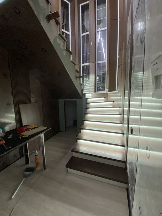 Лестница установка