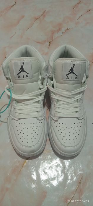 Кеды Air Jordan Nike.Экокожа,Флис.