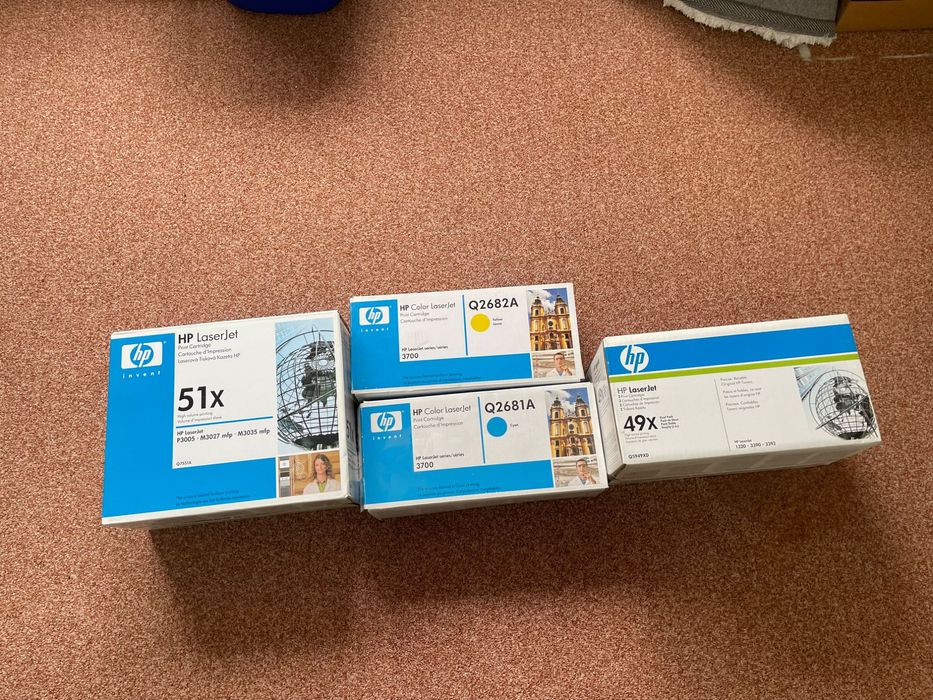 Toner HP 49X / Q5949XD (Dual Pack); HP 51X / Q7551X; HP Q2681A; HPQ2682A