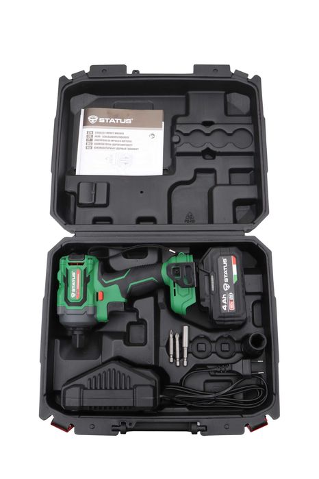 Акумулаторен ударен гайковерт Status CBL21HLi , 2 в 1 , 20V ,400 Nm ,1/2`` , 1/4``