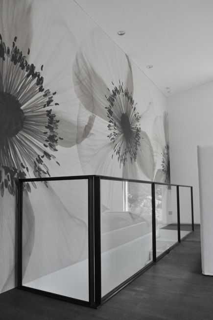 Стеклянные перила loft