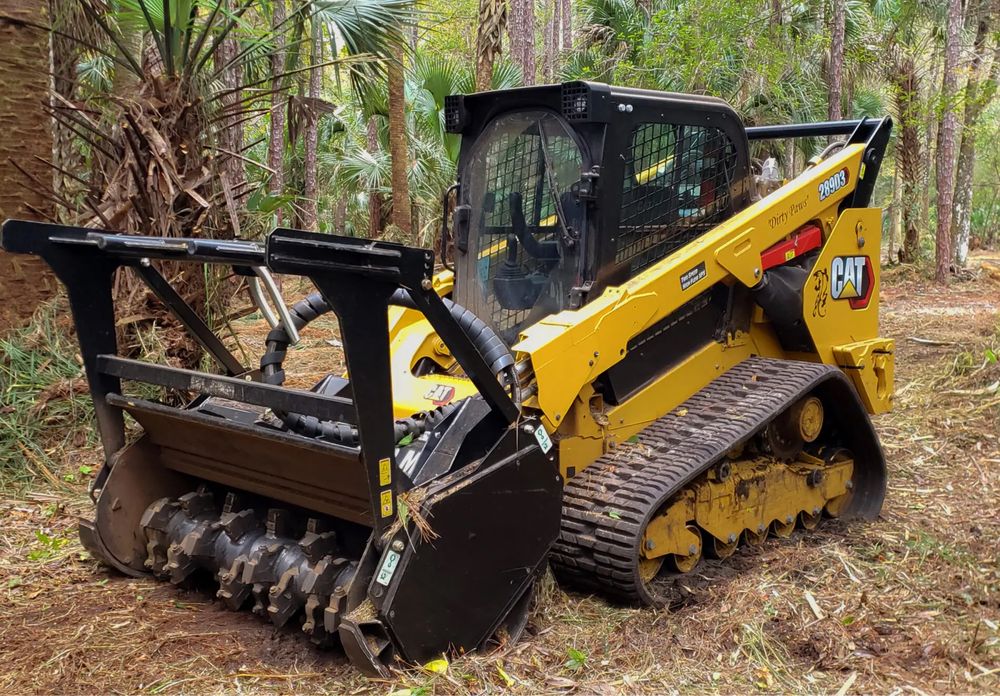 Почистване на терени с мулчер