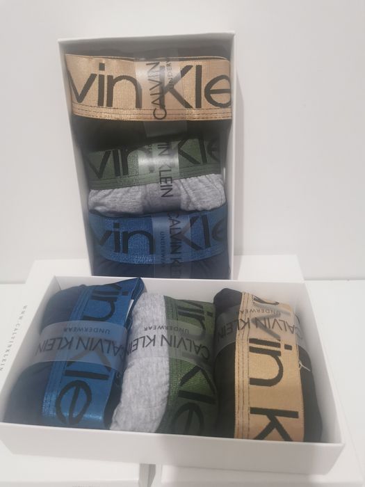 Boxeri  bărbați - Calvin Klein - 3 perechi set, 95 %bumbac, 5 %elastan